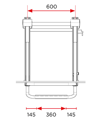 Fahrradträger BR-SYSTEMS BIKE LIFT Short Rail