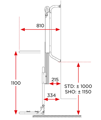 Porte-vélos Bike Lift électrique (2 à 3 vélos) pour camping-car - BR-Systems